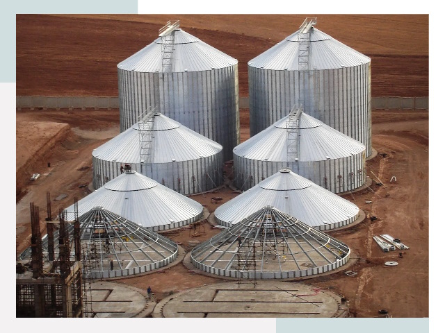 Строительство зерновых силосов в Приморско-ахтарске