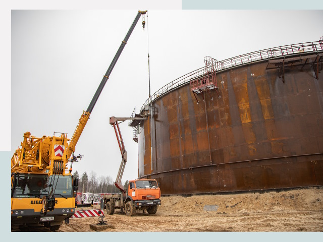 Монтаж резервуаров в Приморско-ахтарске от 608 руб. за м³