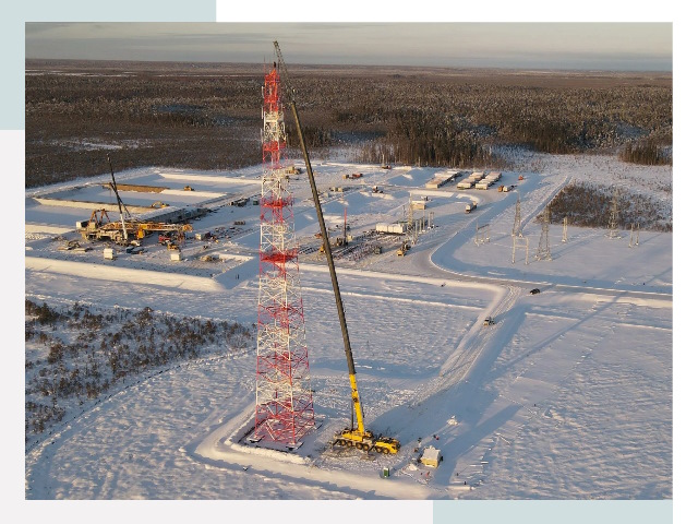 Мачты связи в Приморско-ахтарске