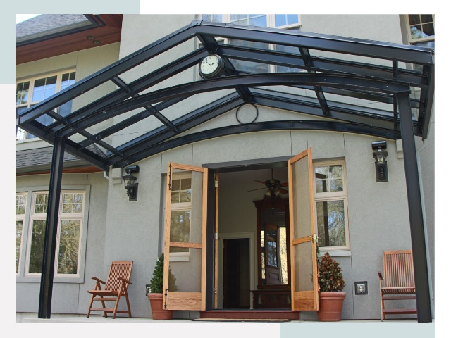 Козырьки металлические в Приморско-ахтарске