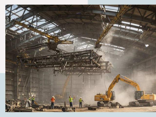 Демонтаж ангаров в Приморско-ахтарске от 608 руб. за м²