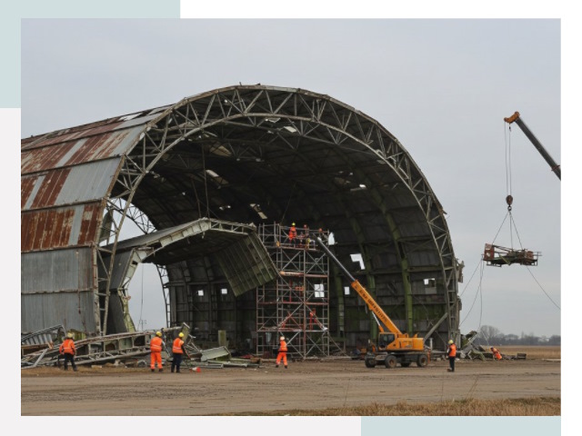 Демонтаж ангаров в Приморско-ахтарске